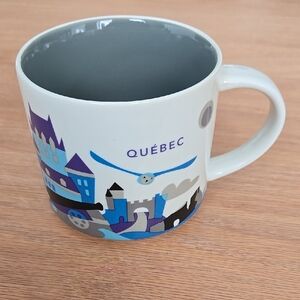 Starbucks Blue and Gray Quebec Mug Dining Collection